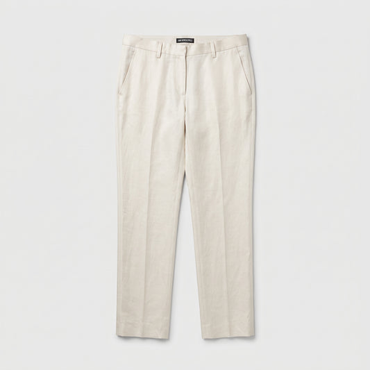 Tailored Linen Straight Leg Trousers