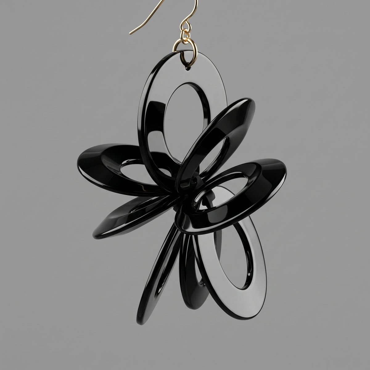Sculptural Petal Statement Earrings