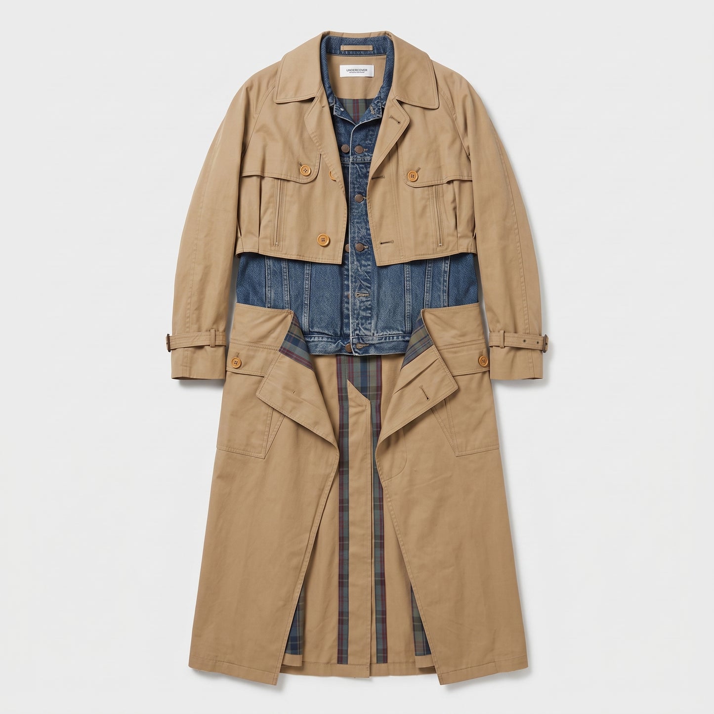 Hybrid Layered Trench Coat