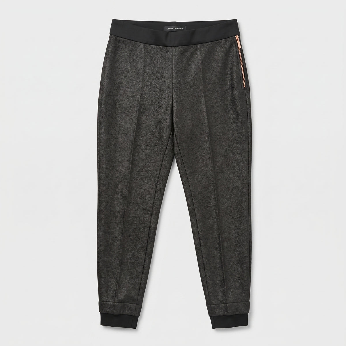Metallic Slim Fit Trousers