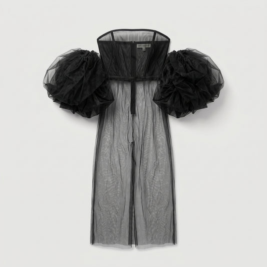 Sheer Tulle Corset Dress