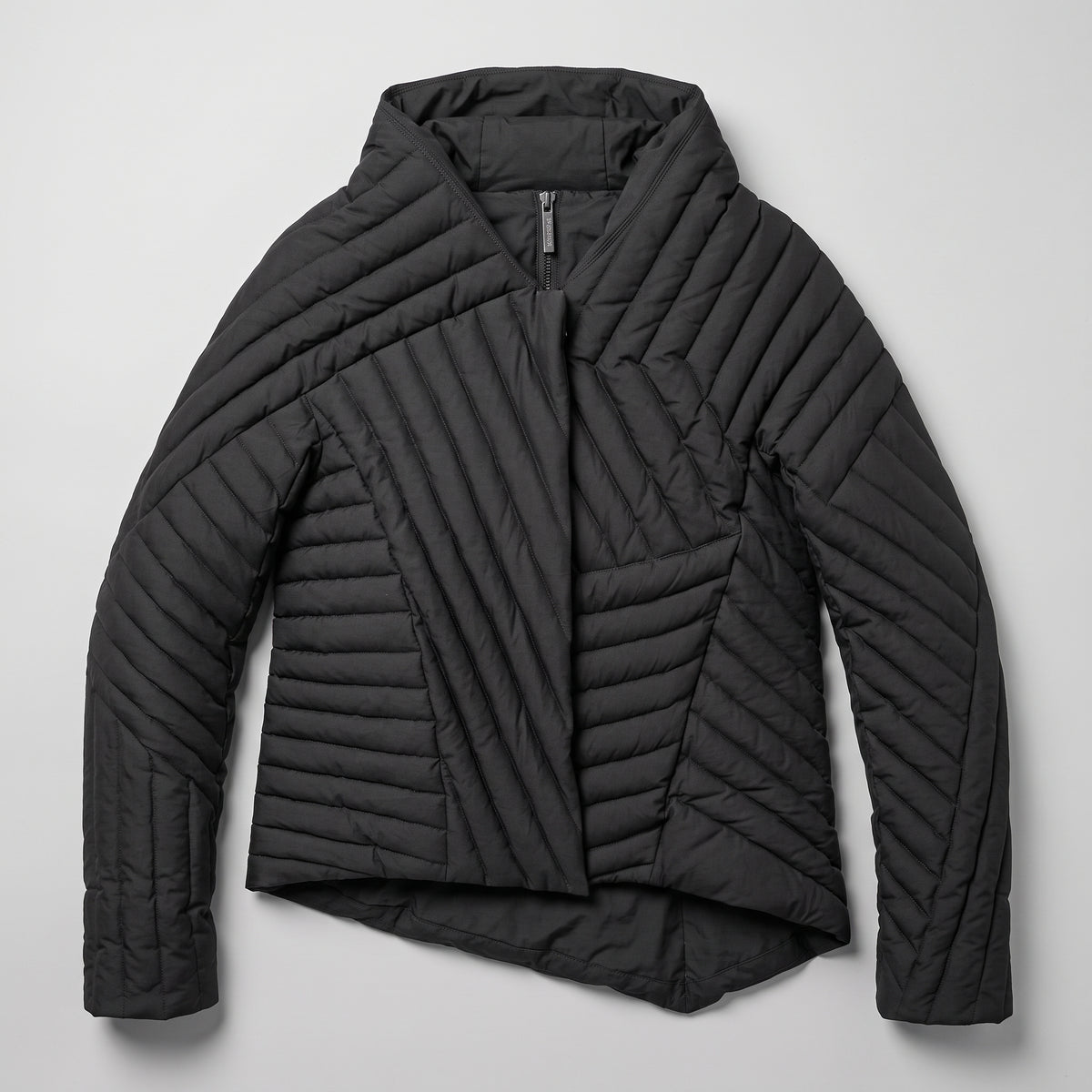Asymmetric Quilted Technical Jacket