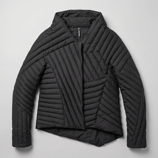 Asymmetric Quilted Technical Jacket