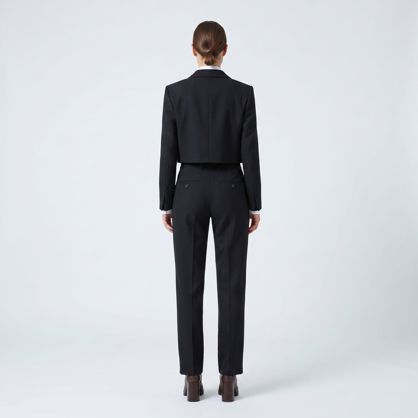 Cutout Detail Tailored Trousers