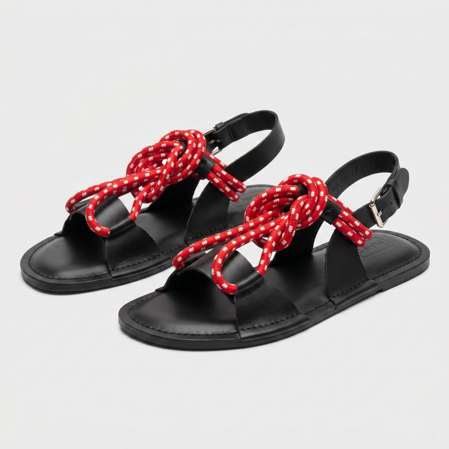 Knotted Rope Leather Sandals