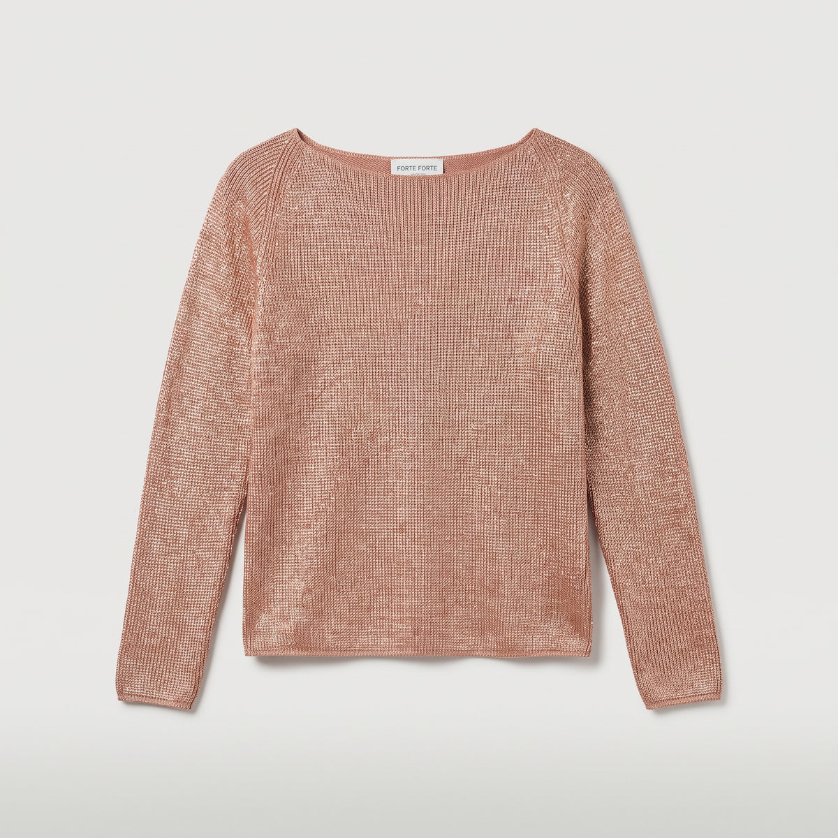 Metallic Shimmer Long Sleeve Top