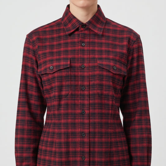 Red Plaid Flannel Shirt