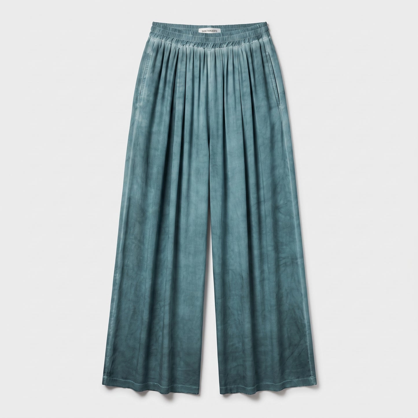 Pleated Wide-Leg Ombre Trousers