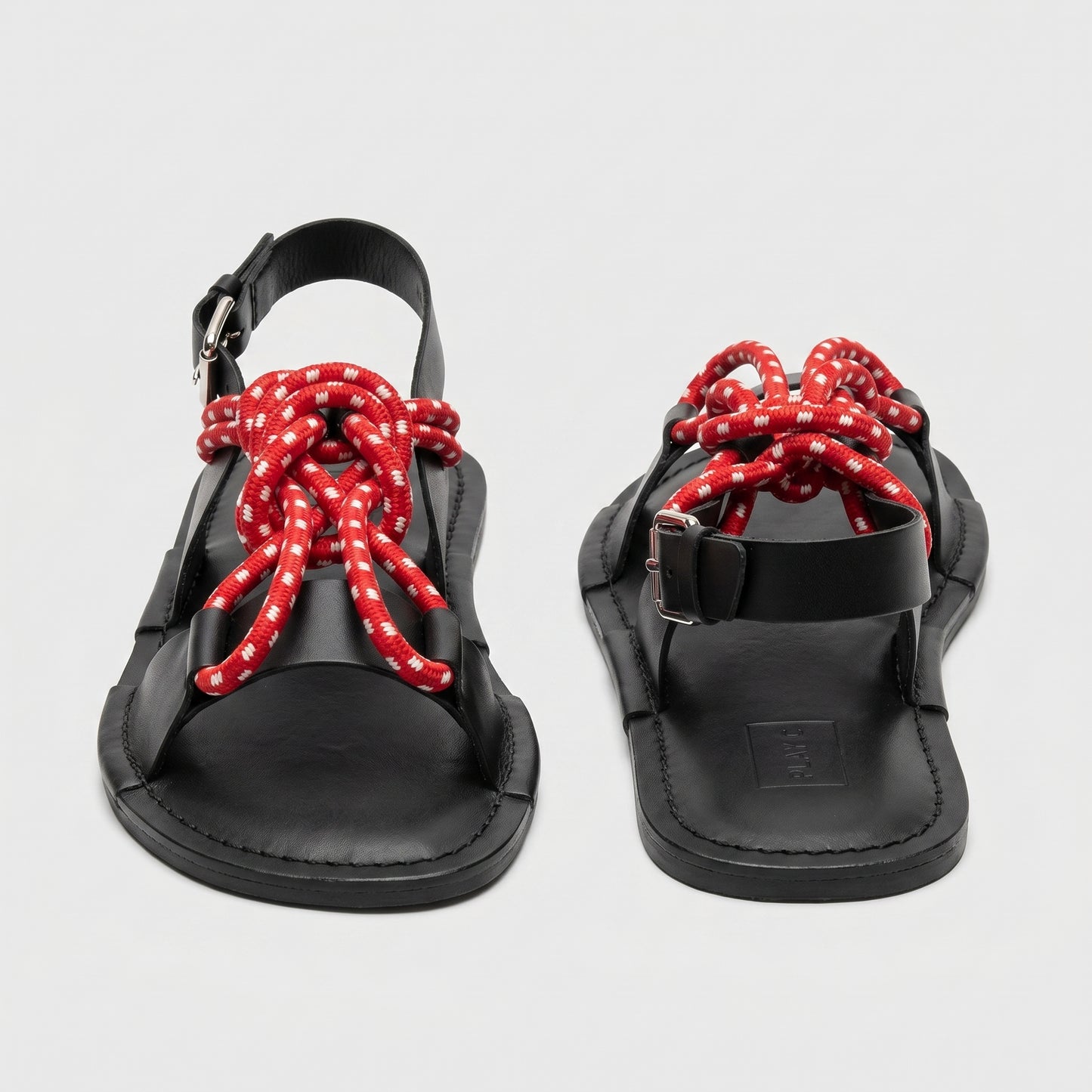 Knotted Rope Leather Sandals