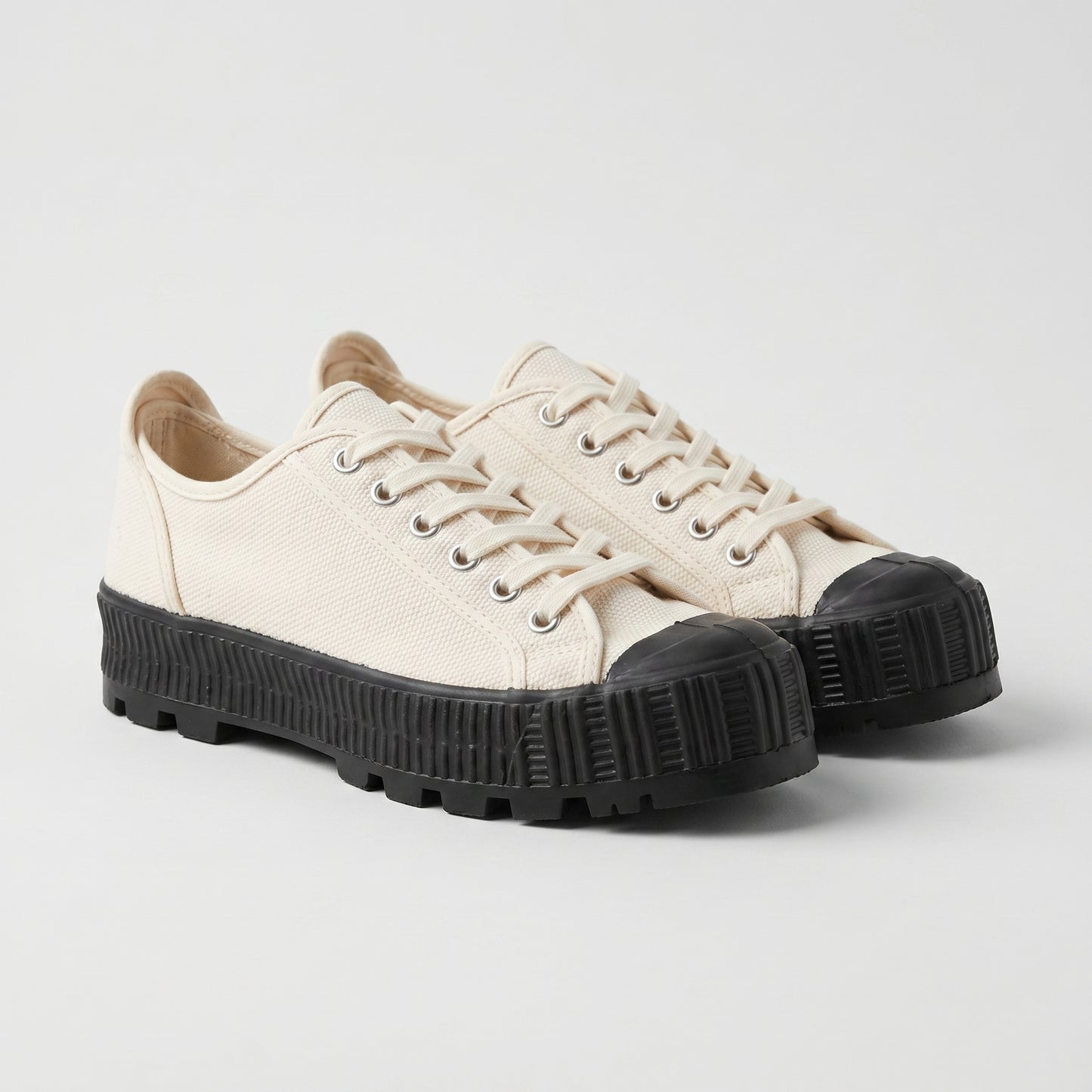 Canvas Platform Low-Top Sneakers