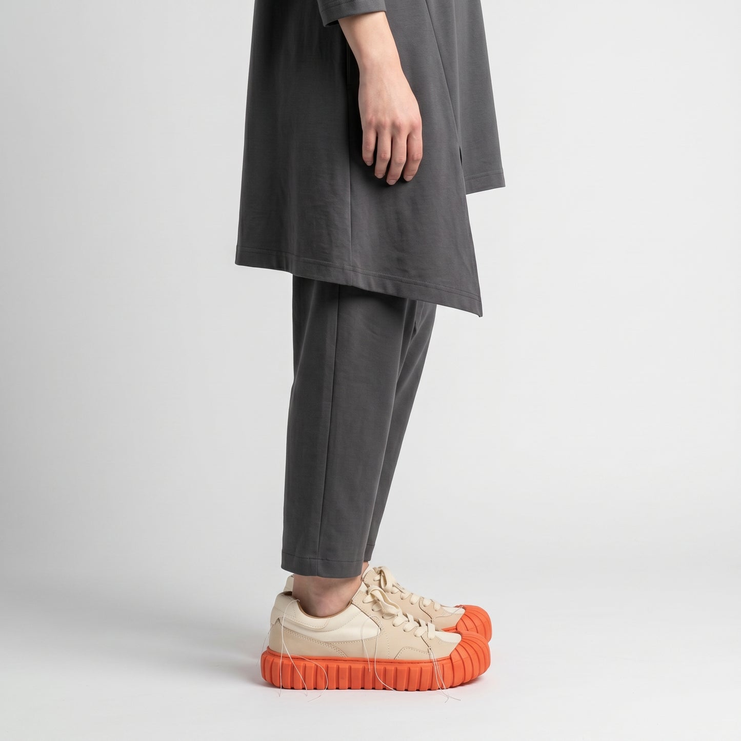 Textured Sole Canvas Low-Top Sneakers