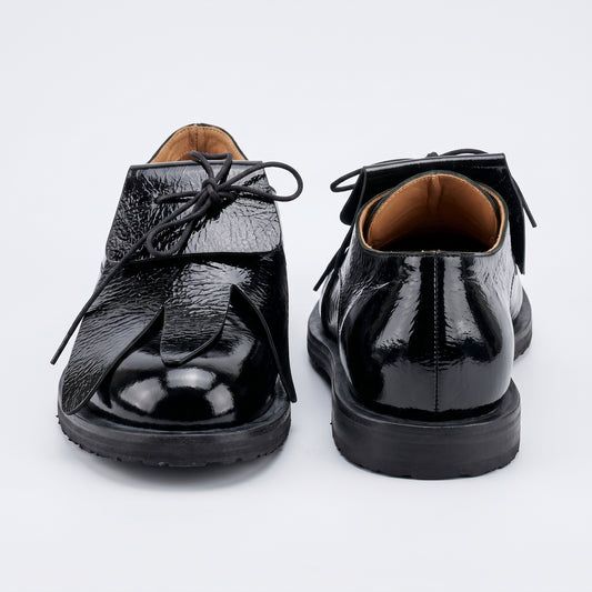 Avant Garde Patent Leather Derbies