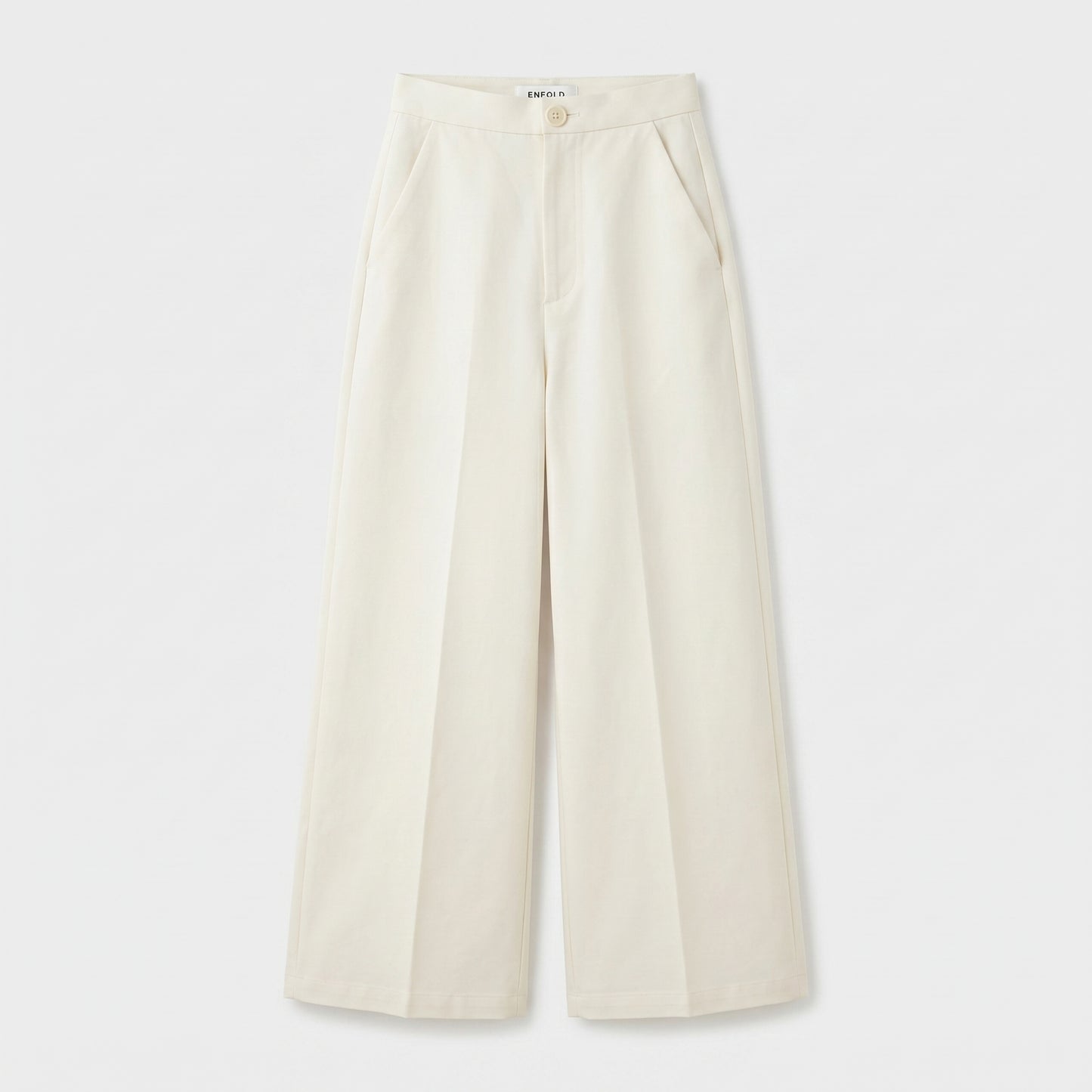 High-Waisted Tailored Wide Trousers