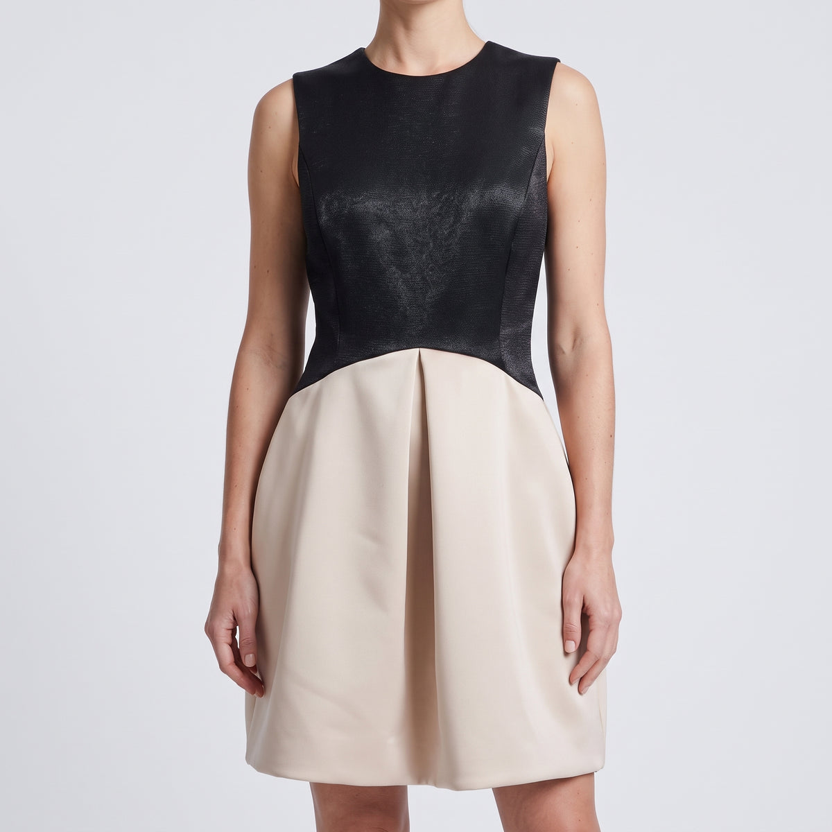 Colorblock Sleeveless Mini Dress