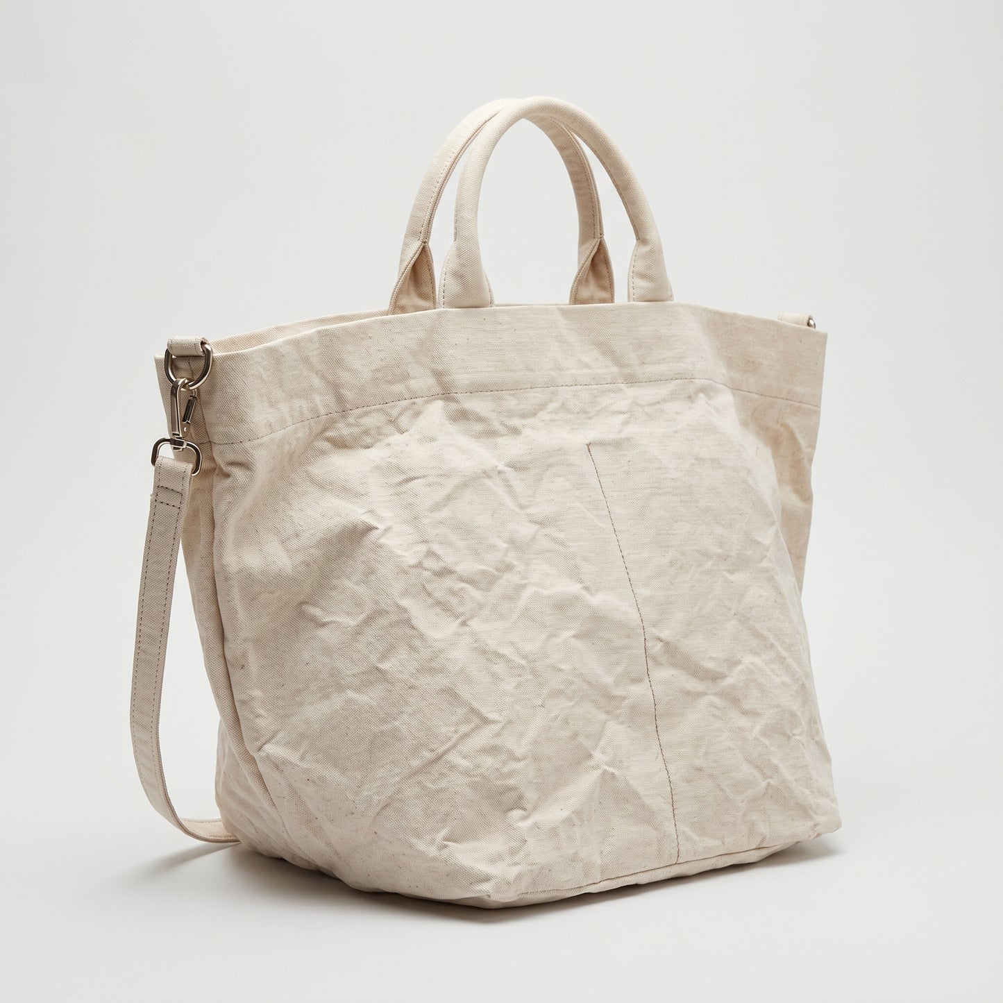 Textured Linen Tote Bag