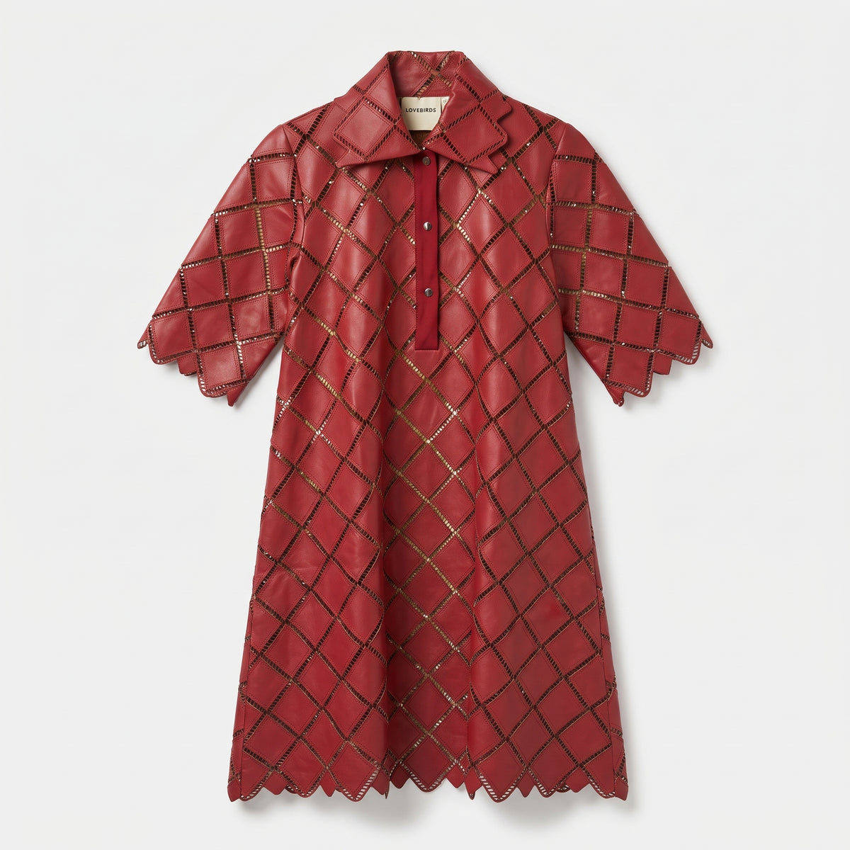 Quilted Leather Statement Dress