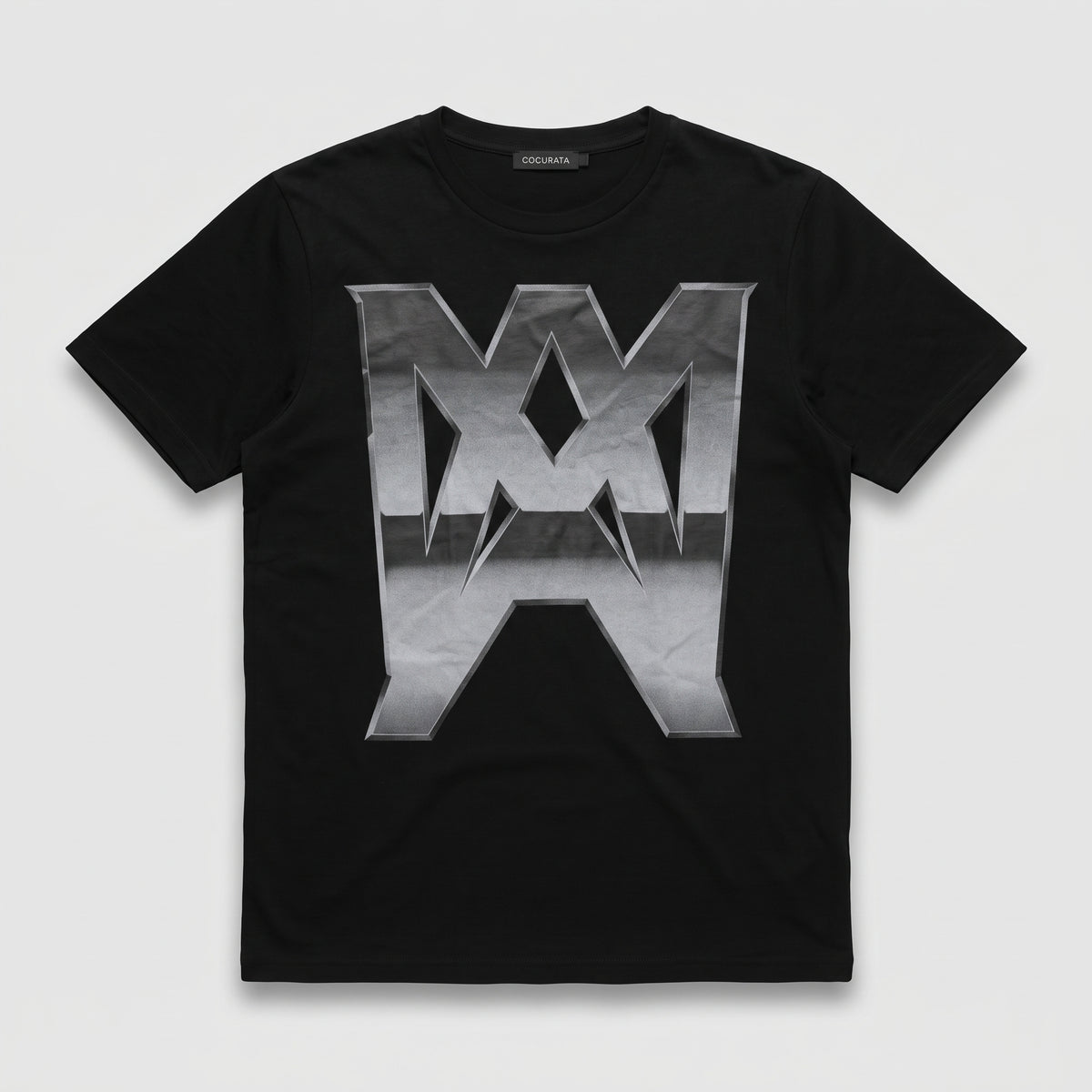 Graphic Metallic Logo Black Tee