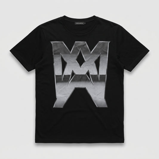 Graphic Metallic Logo Black Tee