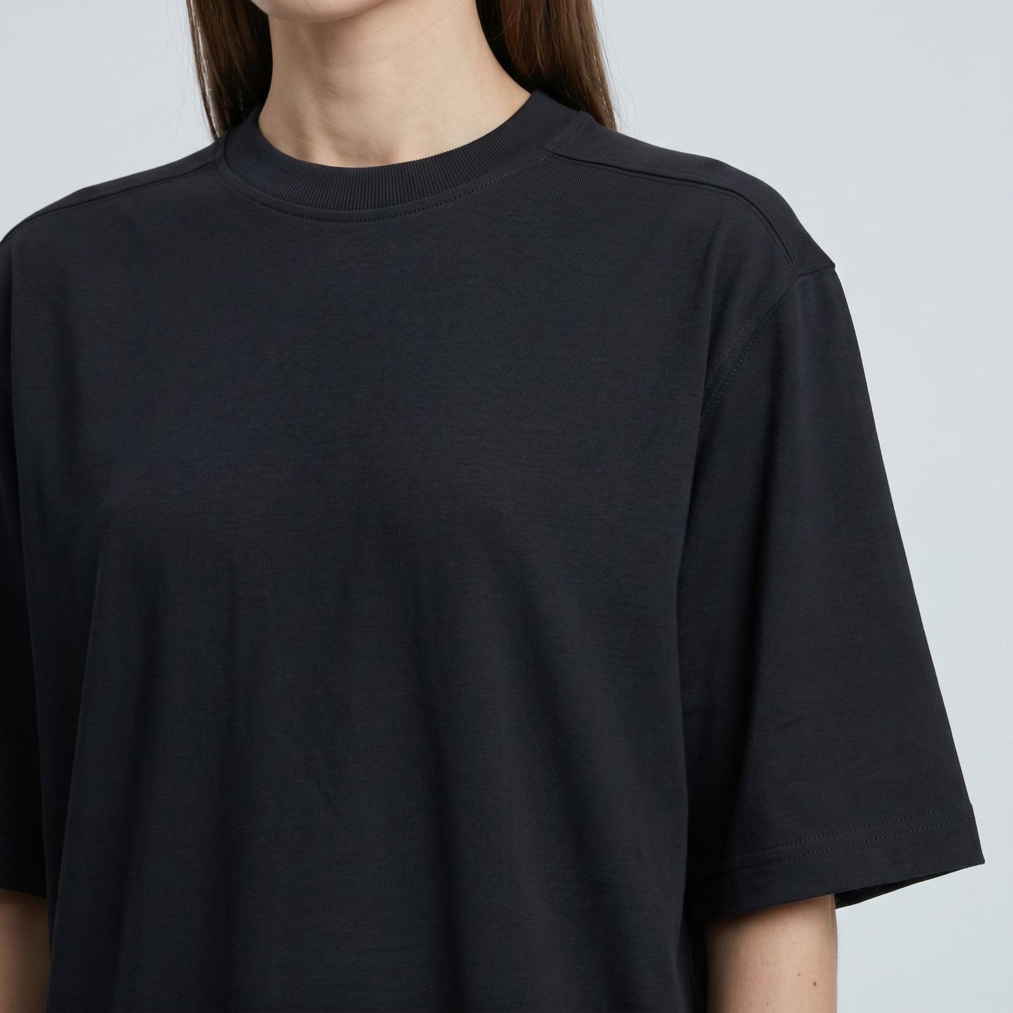 Minimalist Black Crewneck Tee