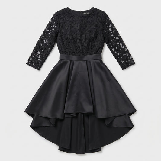 Elegant Embroidered High-Low Dress