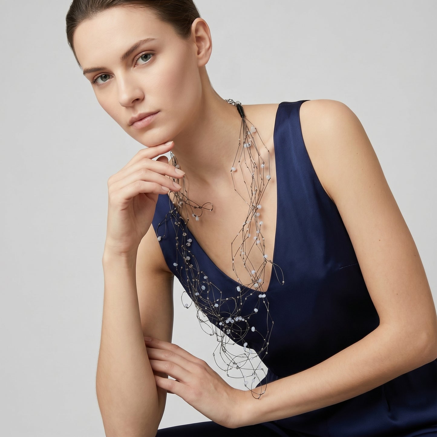 Artisanal Sculptural Wire Necklace