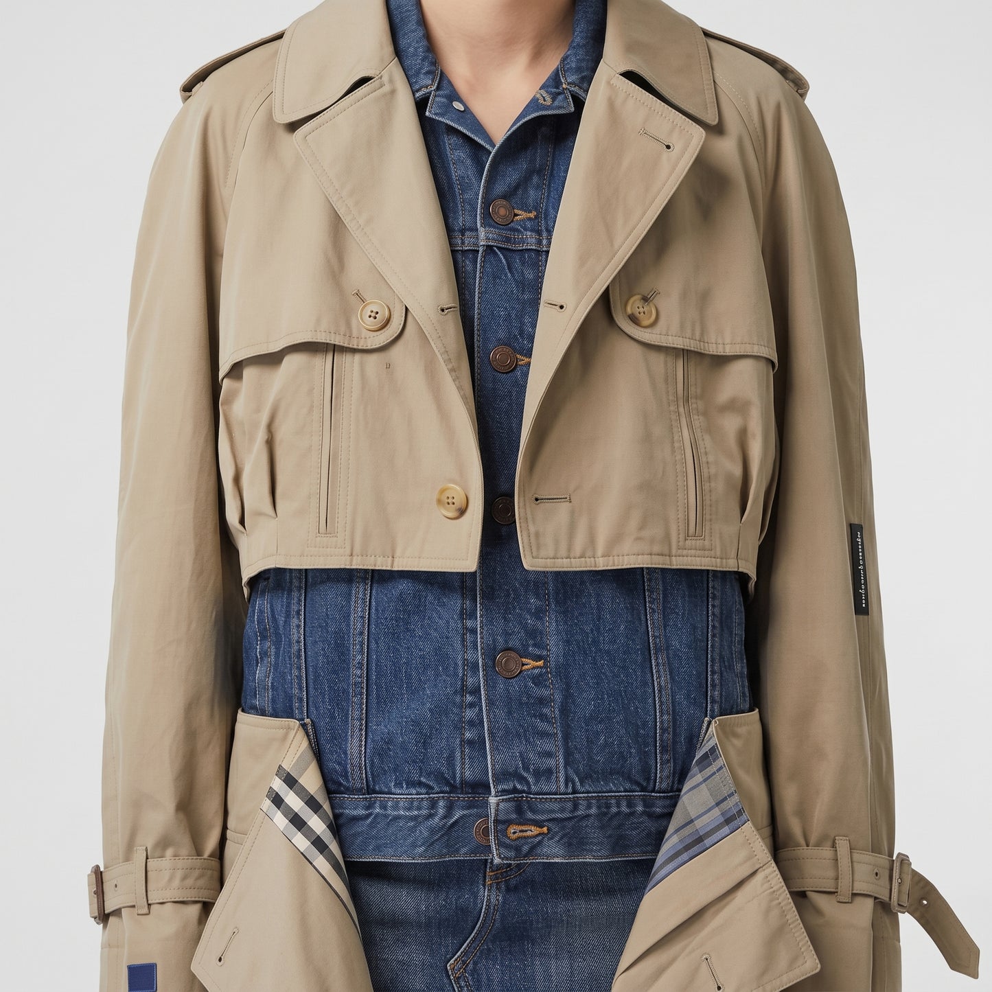 Hybrid Denim Trench Coat