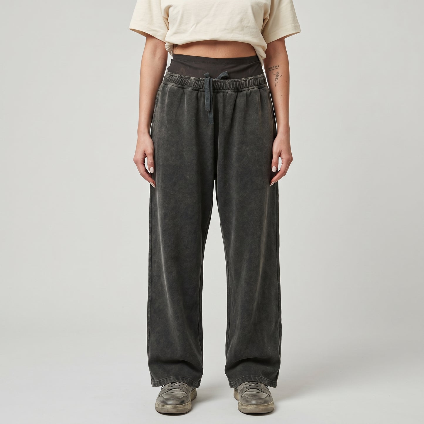 Vintage Washed Relaxed Trousers