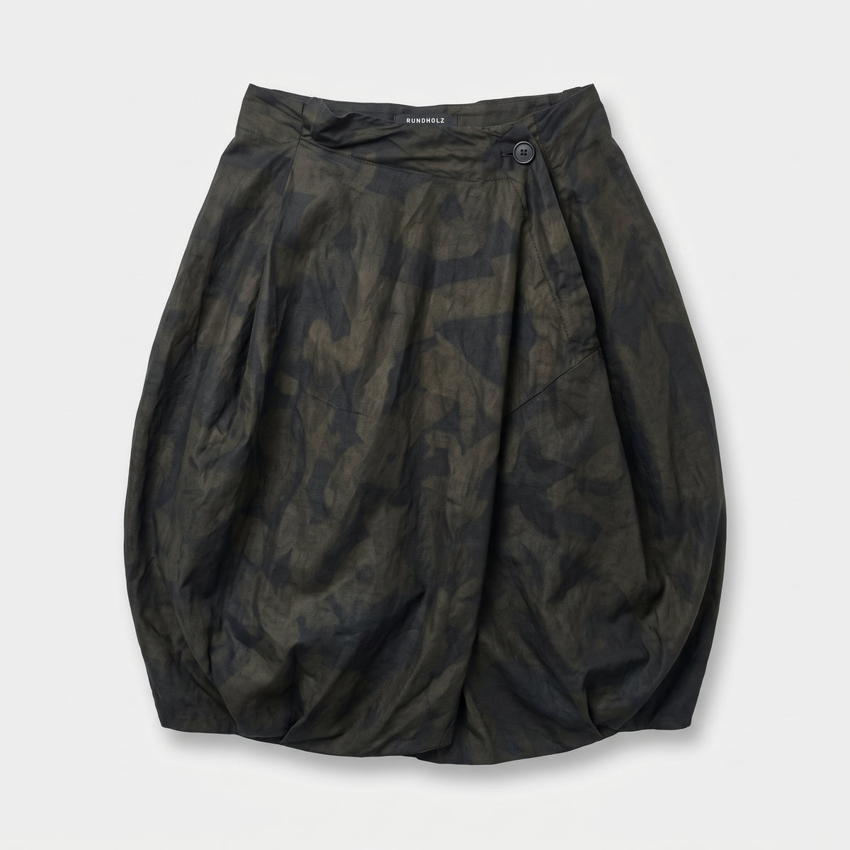 Abstract Print Balloon Skirt