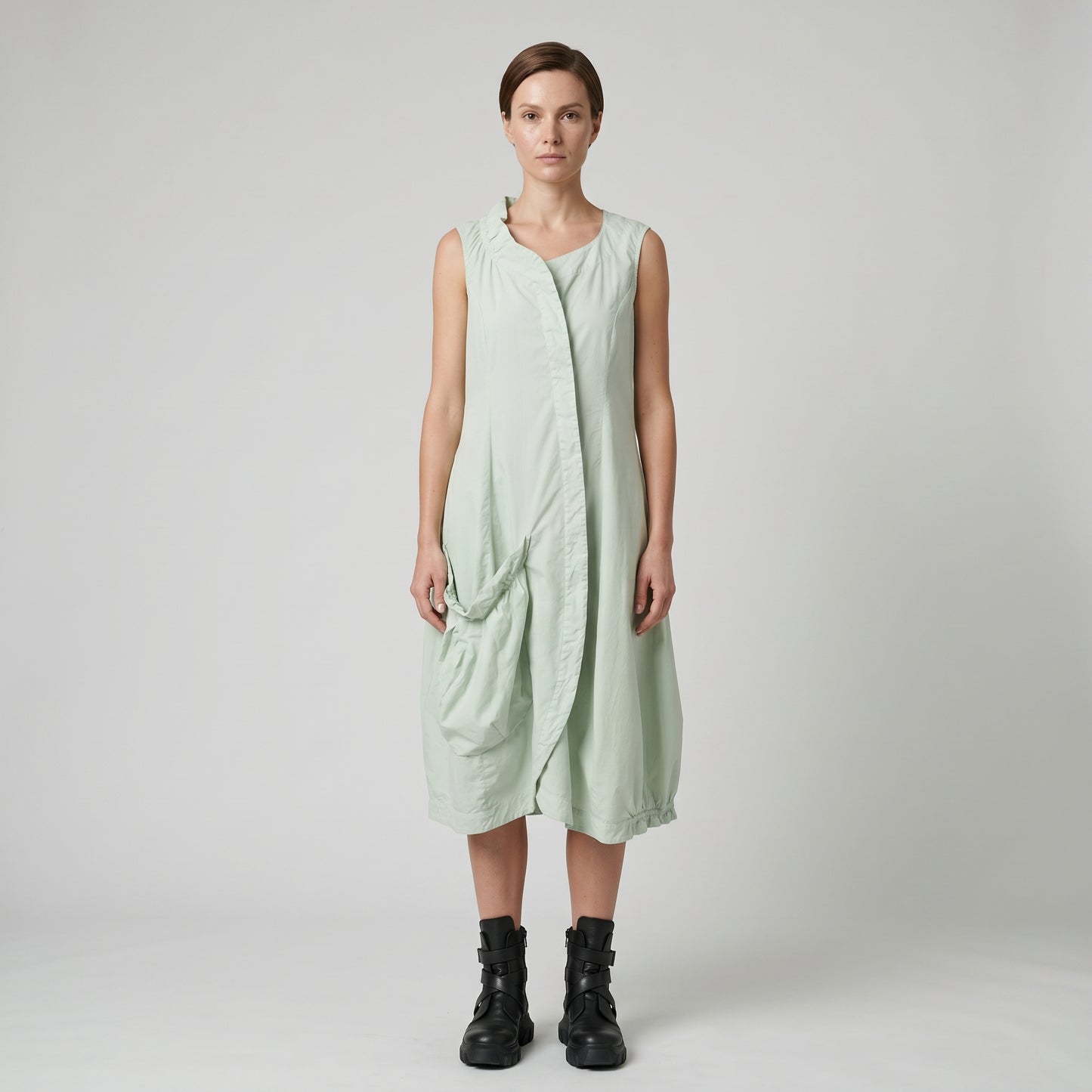 Asymmetric Sleeveless Wrap Vest