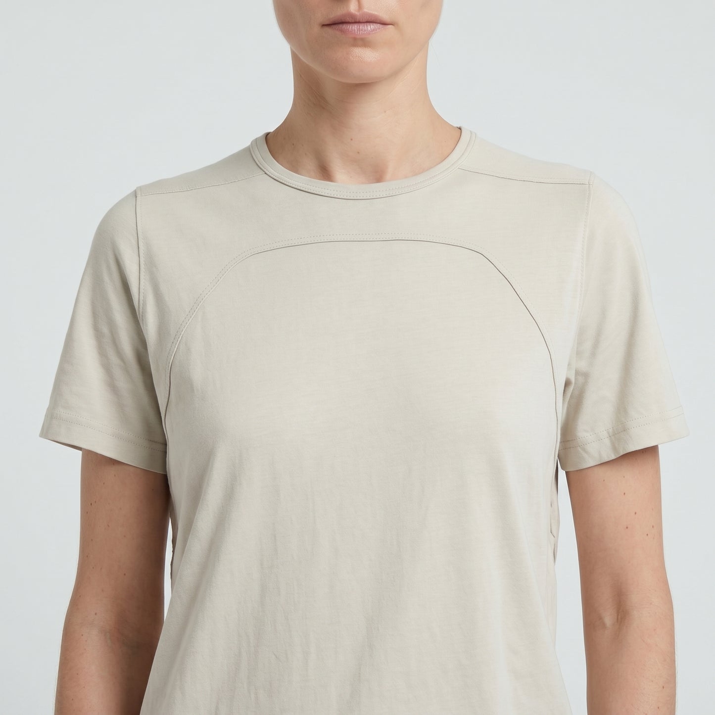 Minimalist Paneled Cotton T-Shirt