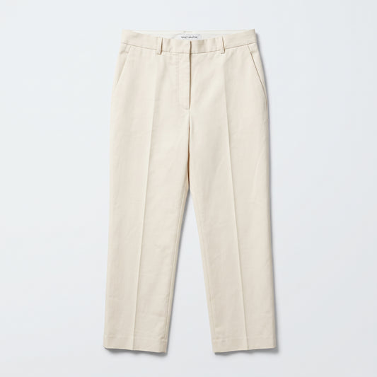 Tailored Cream Cropped Trousers