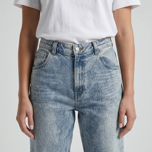Vintage Wash Slim Denim Jeans