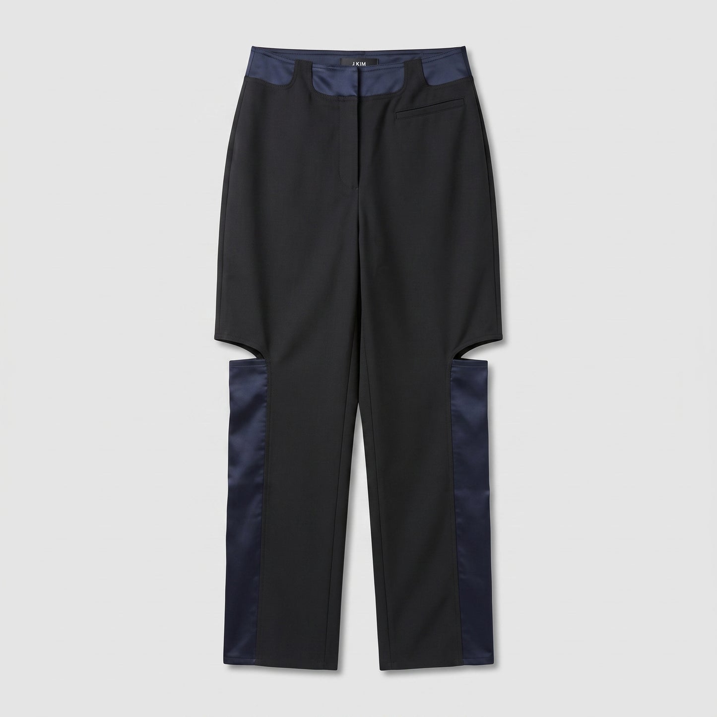 Contrast Paneled Tailored Trousers