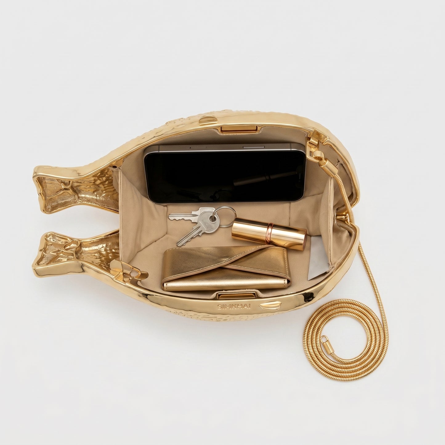 Fish Shaped Metallic Clutch