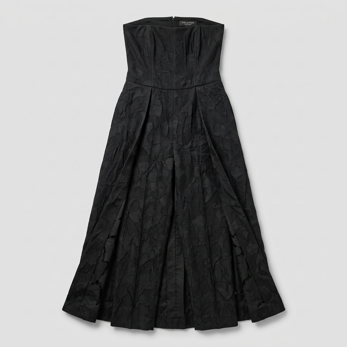 Structured Strapless Black Jumpsuit