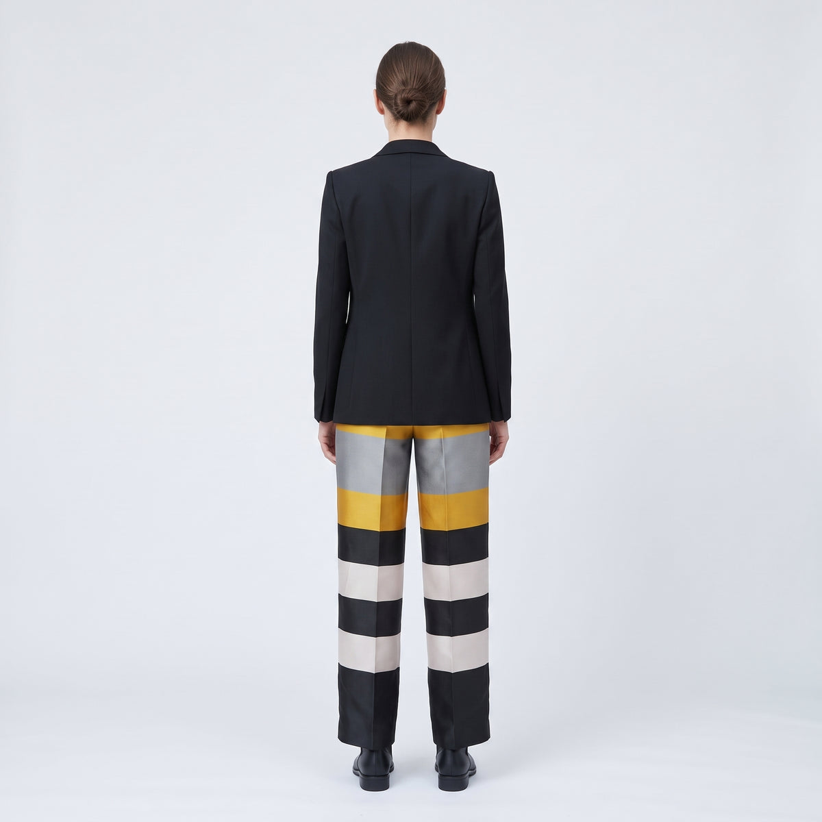 Bold Striped Tailored Trousers