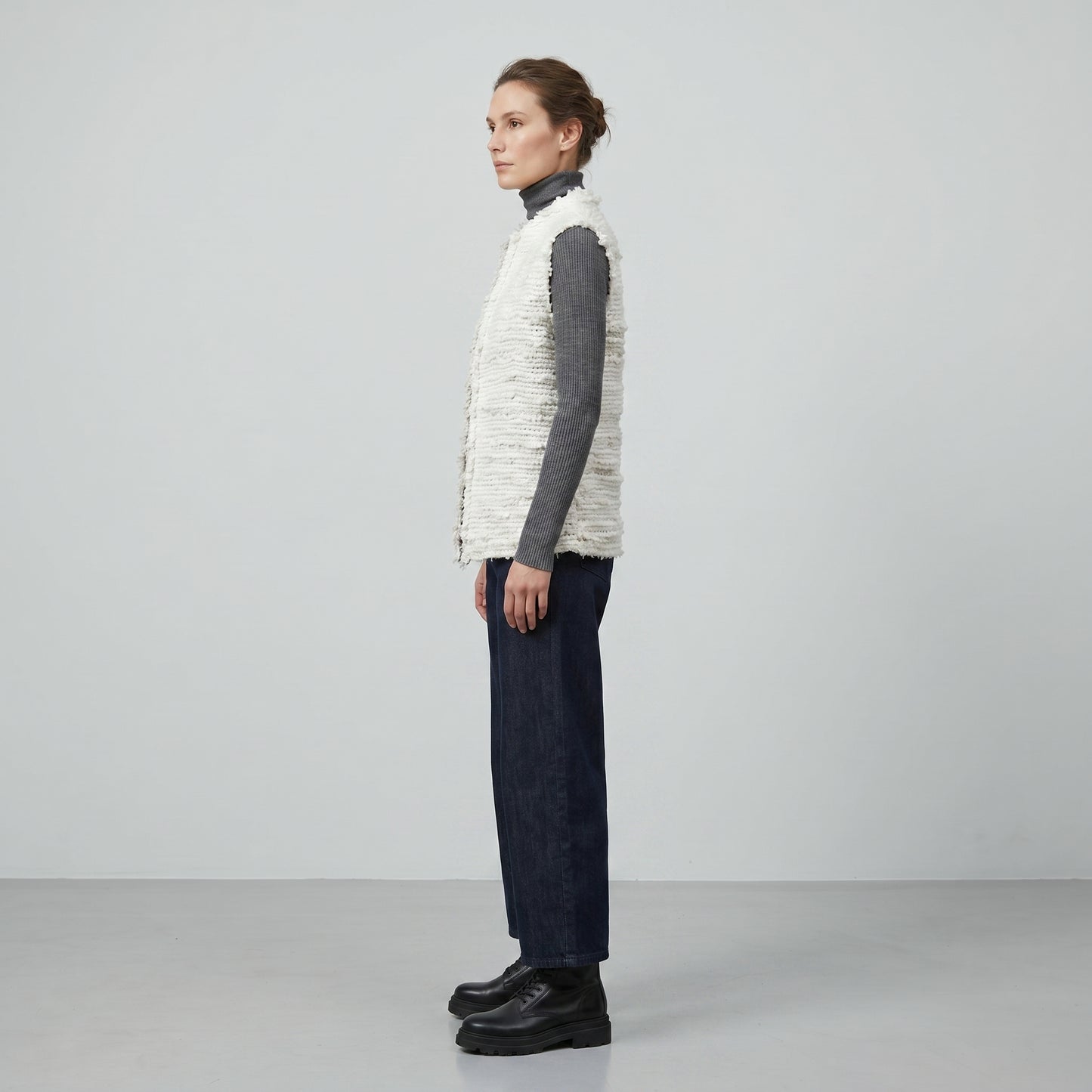 Artisanal Textured Knit Vest