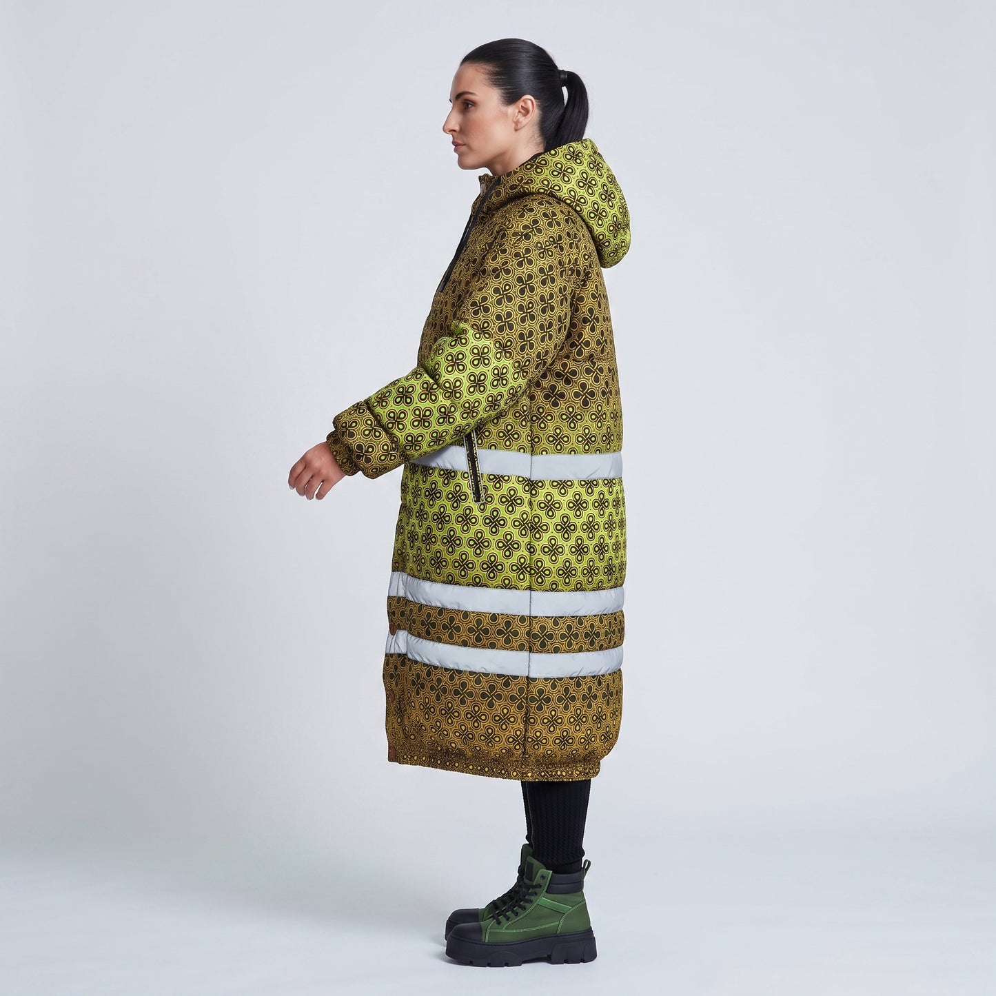 Printed Oversized Padded Parka