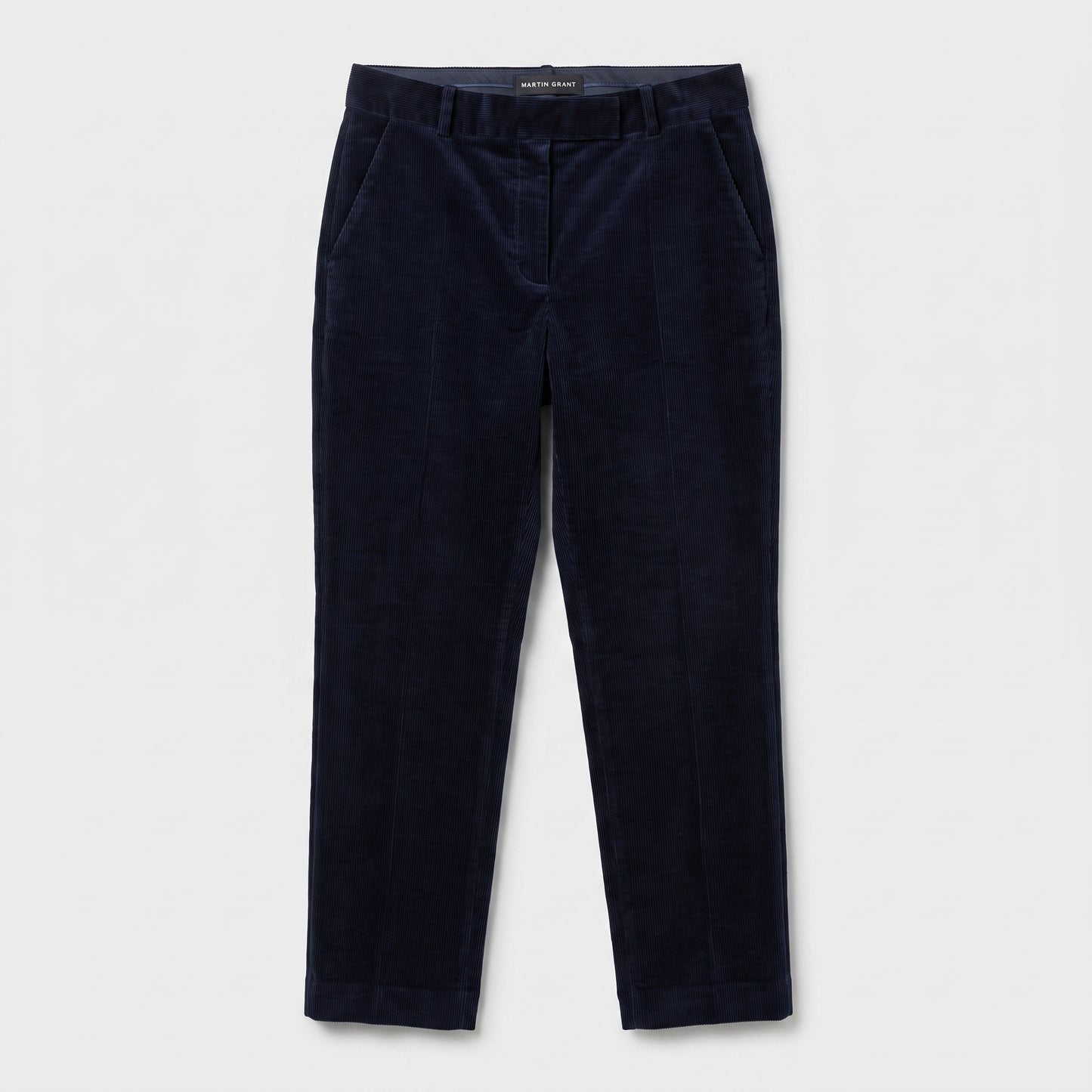 Tailored Navy Corduroy Trousers