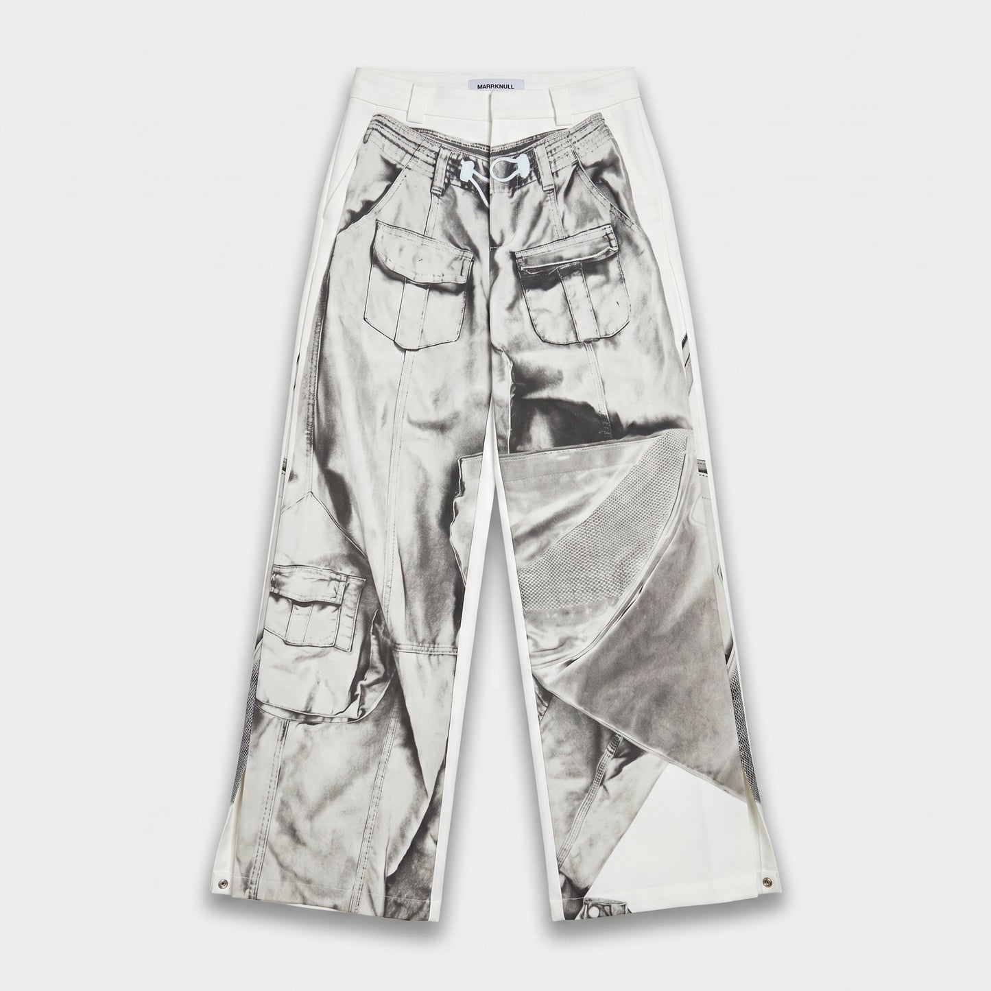 Trompe L'oeil Graphic Cargo Trousers