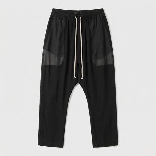 Drop Crotch Drawstring Trousers