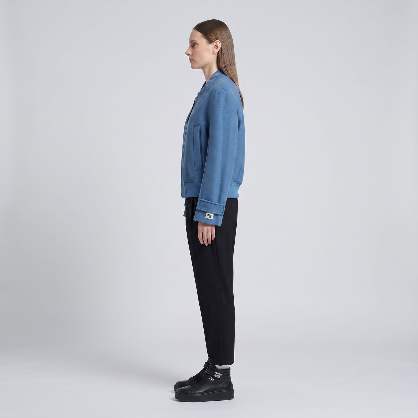 Structured Wool Bomber Jacket