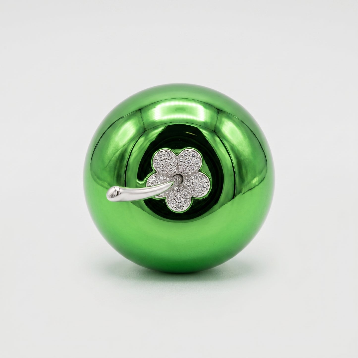 Metallic Green Apple Brooch