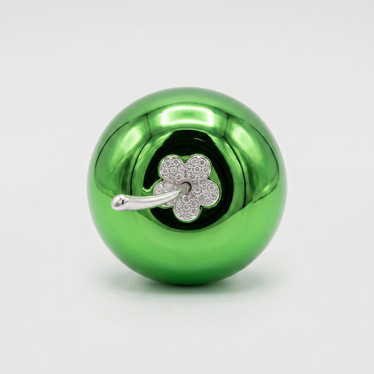 Metallic Green Apple Brooch
