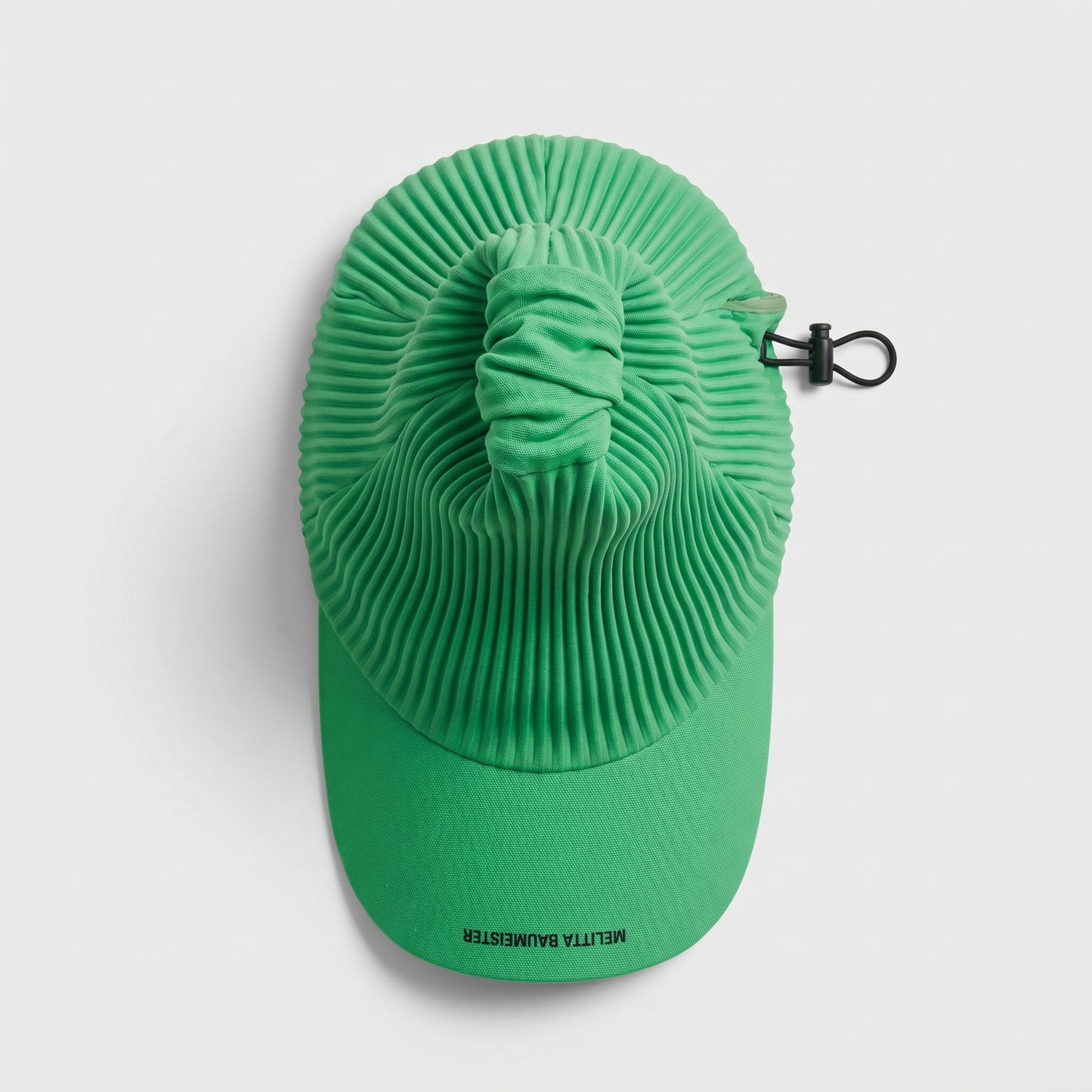 Ribbed Knotted Green Cap