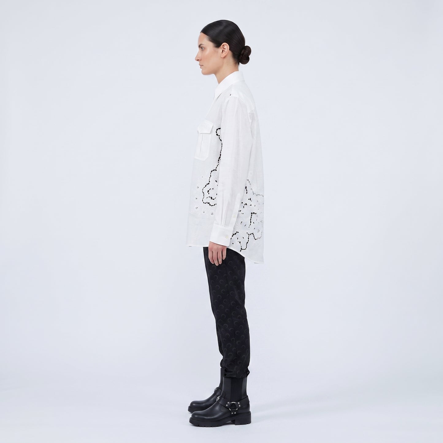 Embroidered Cotton Poplin Shirt