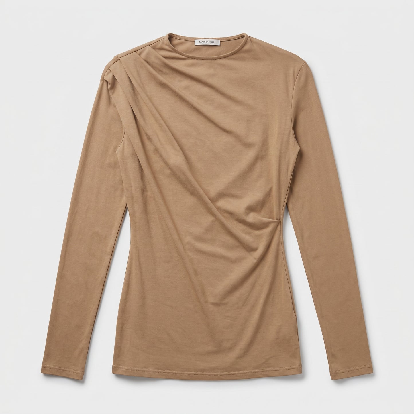 Ruched Long Sleeve Jersey Top