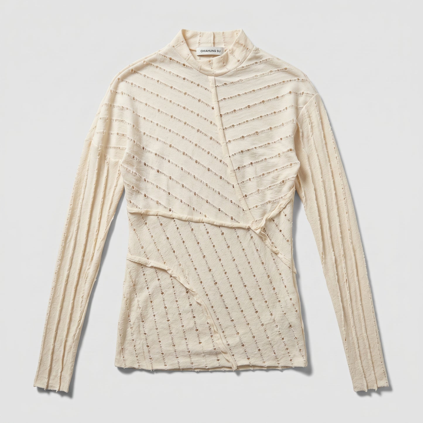 Textured Mock Neck Long Sleeve