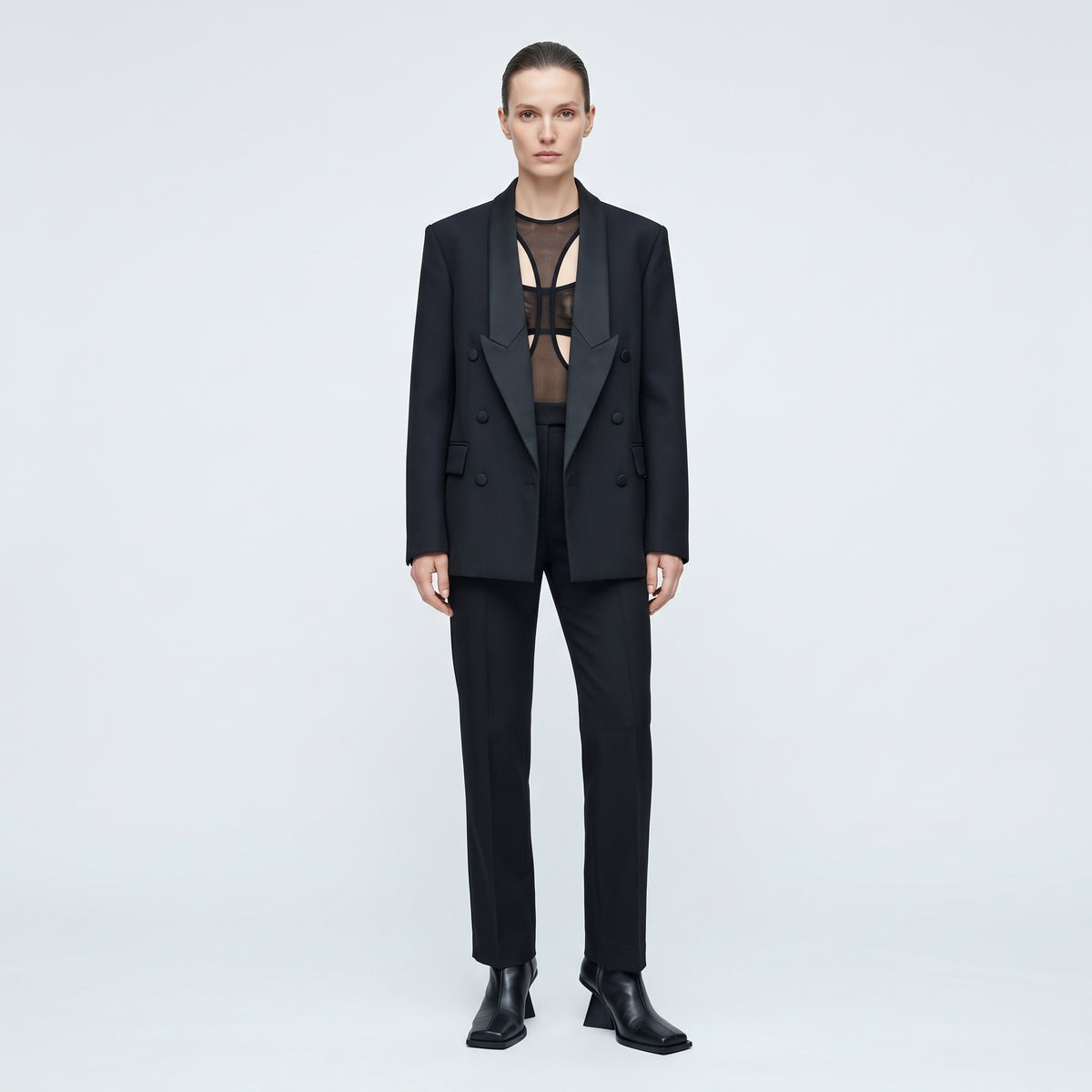 Double Breasted Tuxedo Jacket