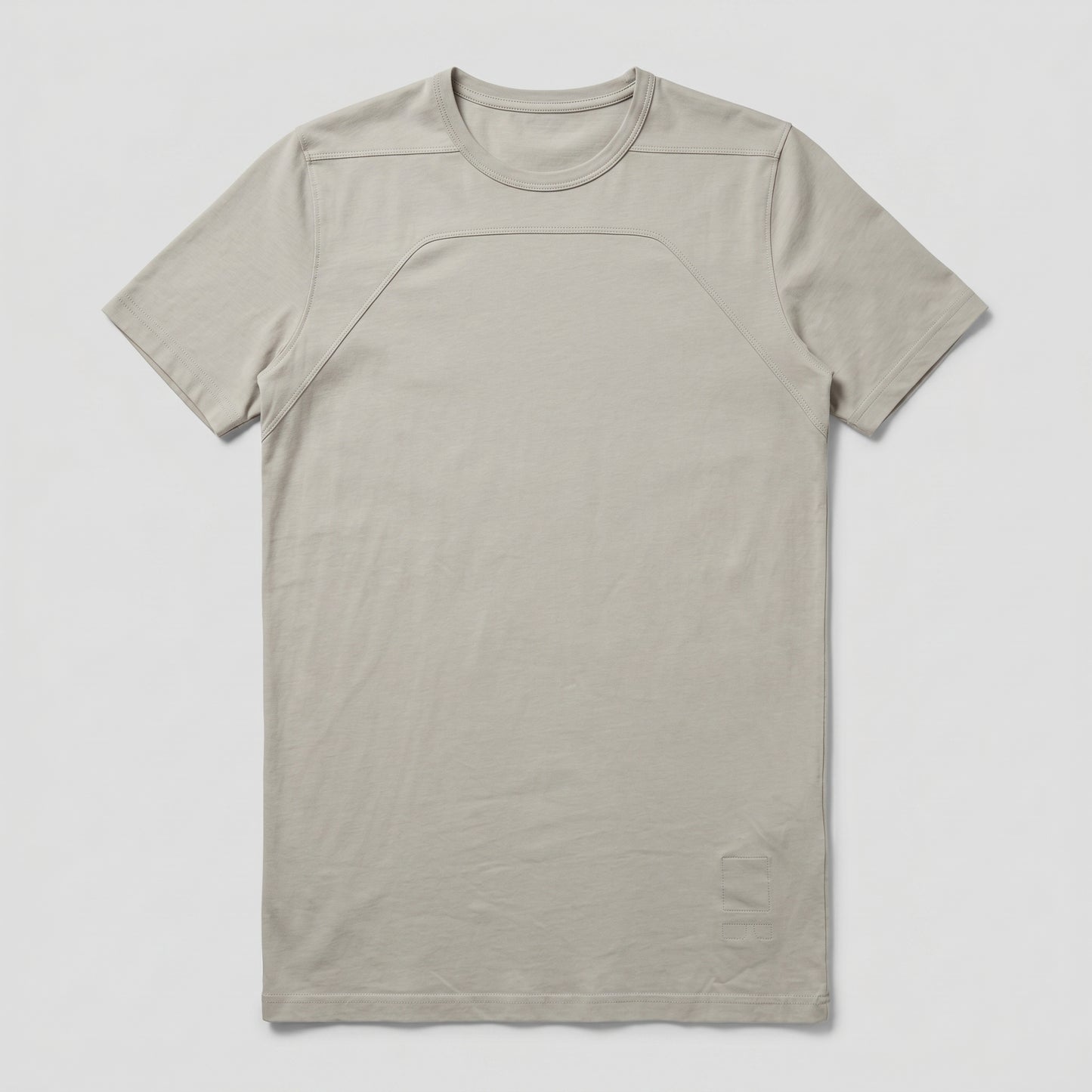 Minimalist Paneled Cotton T-Shirt